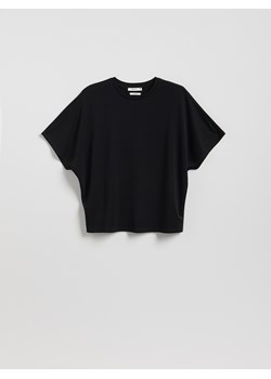 Reserved - T-shirt oversize z modalem - czarny ze sklepu Reserved w kategorii Bluzki damskie - zdjęcie 185748016