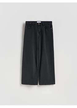 Reserved - Jeansy wide leg - czarny ze sklepu Reserved w kategorii Jeansy damskie - zdjęcie 185750398