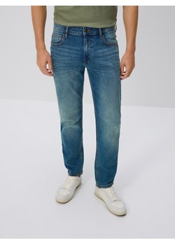 Reserved - Jeansy slim z efektem sprania - indigo jeans ze sklepu Reserved w kategorii Jeansy męskie - zdjęcie 185752426