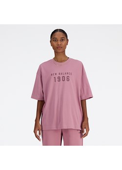 Koszulka damska New Balance WT41519RSE – różowa ze sklepu New Balance Poland w kategorii Bluzki damskie - zdjęcie 185753065