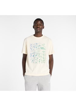 Koszulka męska New Balance MT53916PEF – beżowa ze sklepu New Balance Poland w kategorii T-shirty męskie - zdjęcie 185753409