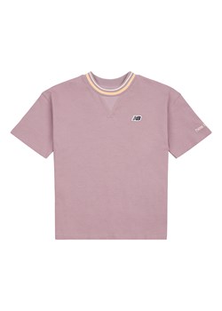 Koszulka dziecięca New Balance LAKG0038ICW – różowa ze sklepu New Balance Poland w kategorii Bluzki dziewczęce - zdjęcie 185753457