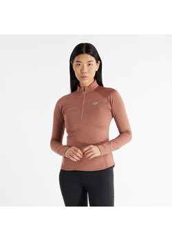 Bluza damska New Balance WT43200SWA – brązowa ze sklepu New Balance Poland w kategorii Bluzy damskie - zdjęcie 185753705