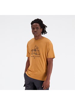 Koszulka męska New Balance MT31560TOB – brązowe ze sklepu New Balance Poland w kategorii T-shirty męskie - zdjęcie 185753829