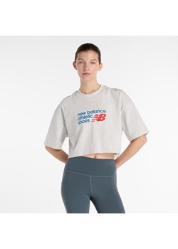 Koszulka damska New Balance WT51908AHH – szara ze sklepu New Balance Poland w kategorii Bluzki damskie - zdjęcie 185754138
