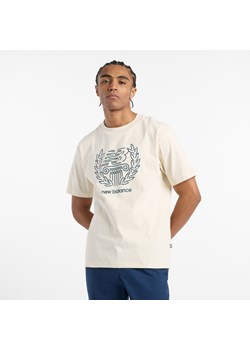 Koszulka męska New Balance MT51974LIN – beżowa ze sklepu New Balance Poland w kategorii T-shirty męskie - zdjęcie 185754147