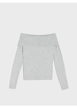 Sinsay - Sweter z dekoracyjnym dekoltem - szary ze sklepu Sinsay w kategorii Swetry damskie - zdjęcie 185754759