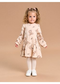 Sinsay - Sukienka babydoll ze wzorkiem - kremowy ze sklepu Sinsay w kategorii Sukienki niemowlęce - zdjęcie 185754767