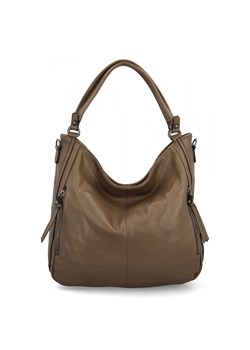 Uniwersalna Torebka Damska XL Na Co Dzień firmy Hernan HB0379 Ziemista ze sklepu PaniTorbalska w kategorii Torby Shopper bag - zdjęcie 185756349