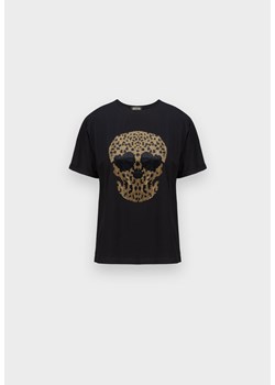Bawełniany t-shirt z aplikacją ze sklepu Molton w kategorii Bluzki damskie - zdjęcie 185756455