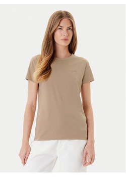 BOSS T-Shirt C_Esogo_1 50506973 Beżowy Slim Fit ze sklepu MODIVO w kategorii Bluzki damskie - zdjęcie 185757515