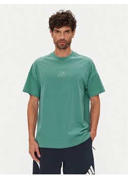 adidas T-Shirt ALL SZN JX5085 Turkusowy Loose Fit ze sklepu MODIVO w kategorii T-shirty męskie - zdjęcie 185757537