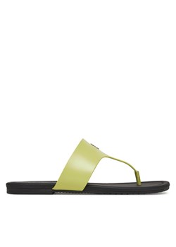 Japonki Calvin Klein Jeans Flat Sandal Toepost Mg YW0YW01691 Zielony ze sklepu eobuwie.pl w kategorii Klapki damskie - zdjęcie 185760105