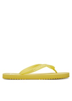 Japonki Calvin Klein Jeans Beach Sandal Transparent Tpu YW0YW01829 Żółty ze sklepu eobuwie.pl w kategorii Klapki damskie - zdjęcie 185760107