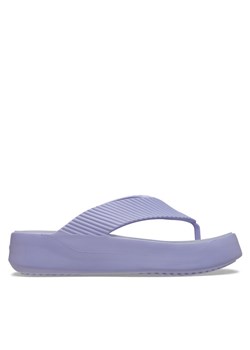 Japonki Crocs Getaway Groove Platform Flip 210700 Fioletowy ze sklepu eobuwie.pl w kategorii Klapki damskie - zdjęcie 185760165