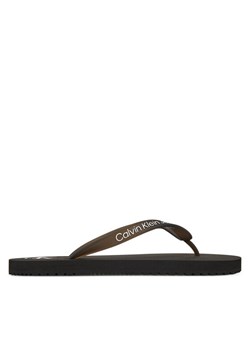 Japonki Calvin Klein Jeans Beach Sandal Transparent Tpu YW0YW01829 Czarny ze sklepu eobuwie.pl w kategorii Klapki damskie - zdjęcie 185760187