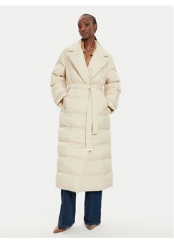 PINKO Płaszcz zimowy Taccuino 103829 A0L5 Écru Regular Fit ze sklepu MODIVO w kategorii Kurtki damskie - zdjęcie 185761168