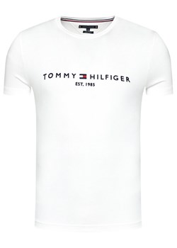 Tommy Hilfiger T-Shirt Core Logo Tee MW0MW11465 Biały Regular Fit ze sklepu MODIVO w kategorii T-shirty męskie - zdjęcie 185761679