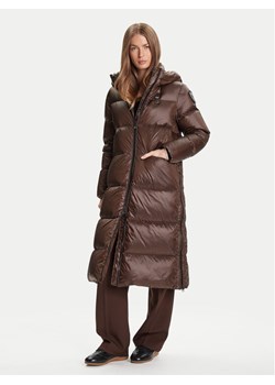 Blauer Płaszcz zimowy 25WBLDK03161 Brązowy Regular Fit ze sklepu MODIVO w kategorii Płaszcze damskie - zdjęcie 185761698