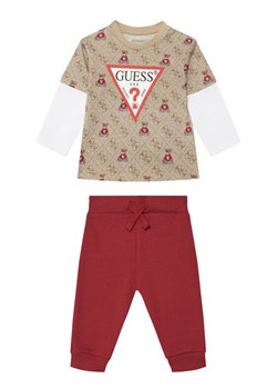 Guess Komplet bluzka i spodnie I5BG17 I3Z14 Czerwony Regular Fit ze sklepu MODIVO w kategorii Odzież dla niemowląt - zdjęcie 185761735