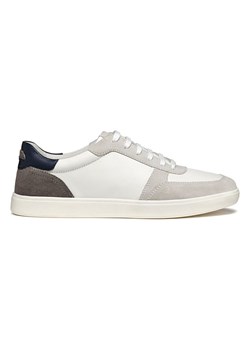 Geox Skórzane sneakersy &quot;Avola&quot; w kolorze biało-szarym ze sklepu Limango Polska w kategorii Buty sportowe męskie - zdjęcie 185766769
