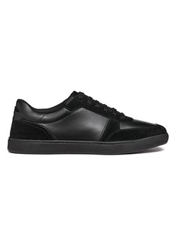 Geox Skórzane sneakersy &quot;Avola&quot; w kolorze czarnym ze sklepu Limango Polska w kategorii Buty sportowe męskie - zdjęcie 185766778