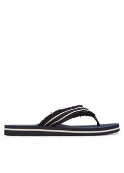 Japonki Tommy Hilfiger TH Webbing Beach Sandal FW0FW08739 Granatowy ze sklepu eobuwie.pl w kategorii Klapki damskie - zdjęcie 185767358