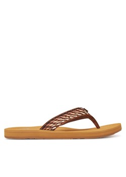 Roxy Japonki ARJL101113 Brązowy ze sklepu MODIVO w kategorii Klapki damskie - zdjęcie 185768275