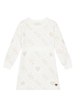 Guess Sukienka dzianinowa K5BK02 Z39N0 Beżowy Regular Fit ze sklepu MODIVO w kategorii Sukienki dziewczęce - zdjęcie 185768318