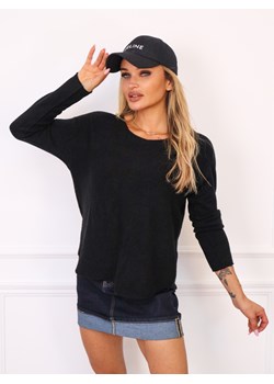 SWETER Z OKRĄGŁYM DEKOLTEM- CZARNY ze sklepu olika.com.pl w kategorii Swetry damskie - zdjęcie 185768816