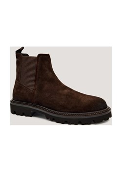BOSS BLACK Skórzane sztyblety Julyo_Cheb_sde ze sklepu Gomez Fashion Store w kategorii Buty zimowe męskie - zdjęcie 185770888
