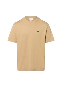 Lacoste Koszulka męska Mężczyźni Bawełna beżowy jednolity ze sklepu vangraaf w kategorii T-shirty męskie - zdjęcie 185777578