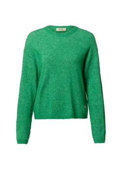 MOS MOSH Damski sweter z dzianiny z zawartością alpaki - MMMape Kobiety zielony marmurkowy ze sklepu vangraaf w kategorii Swetry damskie - zdjęcie 185777627