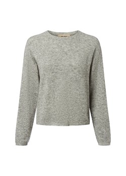MOS MOSH Damski sweter z dzianiny z zawartością alpaki - MMMape Kobiety szary marmurkowy ze sklepu vangraaf w kategorii Swetry damskie - zdjęcie 185777628
