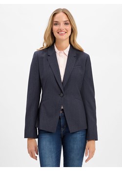 BOSS Marynarka damska z wełny dziewiczej - Lia Kobiety wełna ze strzyży granatowy w paski ze sklepu vangraaf w kategorii Marynarki damskie - zdjęcie 185777749