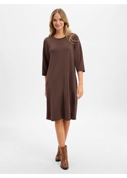 soyaconcept® Sukienka damska - Banu Kobiety czekoladowy jednolity ze sklepu vangraaf w kategorii Sukienki - zdjęcie 185777758