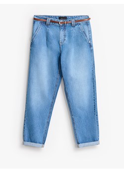 Mohito - Jeansy chino slim z paskiem - niebieski ze sklepu Mohito w kategorii Jeansy damskie - zdjęcie 185778067