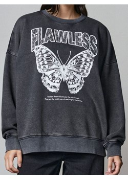 Sinsay - Bluza crewneck - szary ze sklepu Sinsay w kategorii Bluzy damskie - zdjęcie 185779396