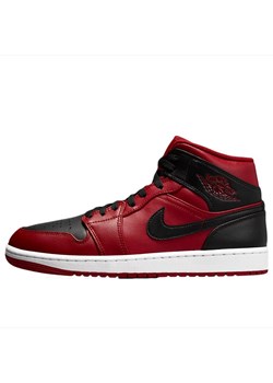Buty męskie Air Jordan 1 MID 554724-660 - czerwono-czarne ze sklepu streetstyle24.pl w kategorii Buty sportowe męskie - zdjęcie 185781266
