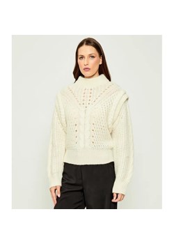 BOSS ORANGE Wełniany półgolf C_Fasta | Relaxed fit ze sklepu Gomez Fashion Store w kategorii Swetry damskie - zdjęcie 185781449