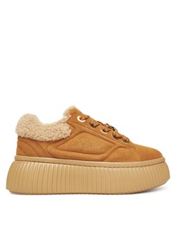 KARL LAGERFELD Sneakersy Kreeper Lo KL42312 Brązowy ze sklepu MODIVO w kategorii Buty sportowe damskie - zdjęcie 185783466