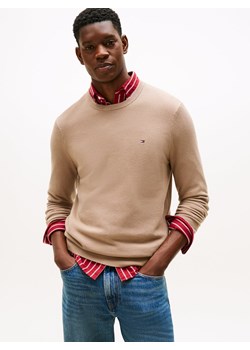 Tommy Hilfiger Męski sweter Mężczyźni Bawełna wielbłądzi jednolity ze sklepu vangraaf w kategorii Swetry męskie - zdjęcie 185784258