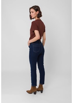 Jeansy slim fit w kolorze granatowym ze sklepu Molton w kategorii Jeansy damskie - zdjęcie 185784379