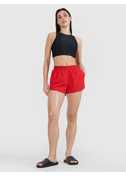 Damskie spodenki plażowe 4F 4FWSS24TSHOF323 - czerwone ze sklepu Sportstylestory.com w kategorii Szorty - zdjęcie 185784909