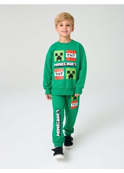 Sinsay - Spodnie dresowe Minecraft - zielony ze sklepu Sinsay w kategorii Spodnie chłopięce - zdjęcie 185787227