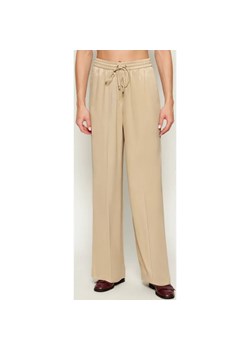 BOSS BLACK Satynowe spodnie Tavati | Loose fit ze sklepu Gomez Fashion Store w kategorii Spodnie damskie - zdjęcie 185788588
