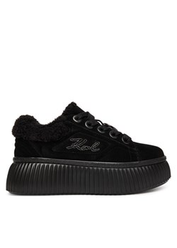 Sneakersy KARL LAGERFELD Kreeper Lo KL42312 Czarny ze sklepu eobuwie.pl w kategorii Buty sportowe damskie - zdjęcie 185788837