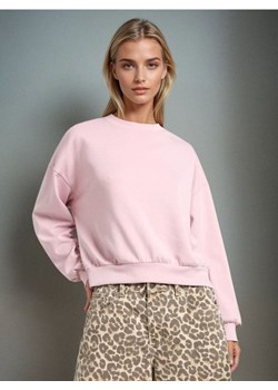 Sinsay - Gładka bluza z długim rękawem soft touch - różowy ze sklepu Sinsay w kategorii Bluzy damskie - zdjęcie 185790969