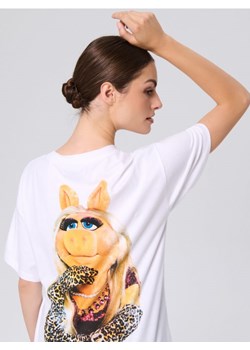 Sinsay - Koszulka z nadrukiem Muppets - biały ze sklepu Sinsay w kategorii Bluzki damskie - zdjęcie 185791025