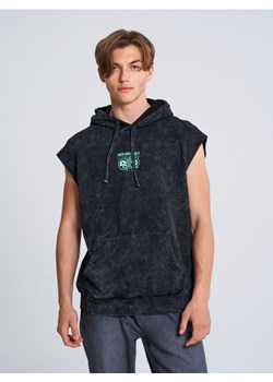 Sinsay - Bluza bez rękawów z kapturem i nadrukiem Rick & Morty - szary ze sklepu Sinsay w kategorii Bluzy męskie - zdjęcie 185791028